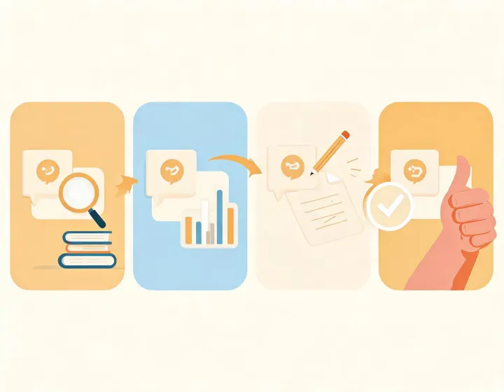 Prompt cards for respectful prospecting workflows